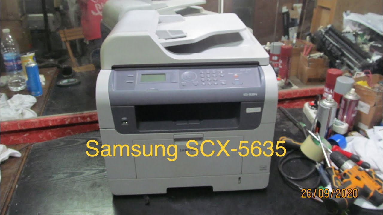 تنضيف ملفات وسكانر برنتر سامسونج ٥٦٣٥ (ج٣) Samsung SCX-5635FN Clutch&Scanner Cleaning