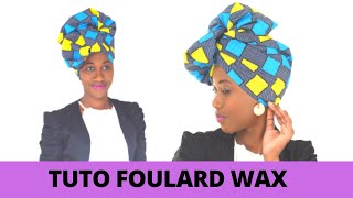 Tuto Attacher Foulard wax | Ankara turban style | moussor