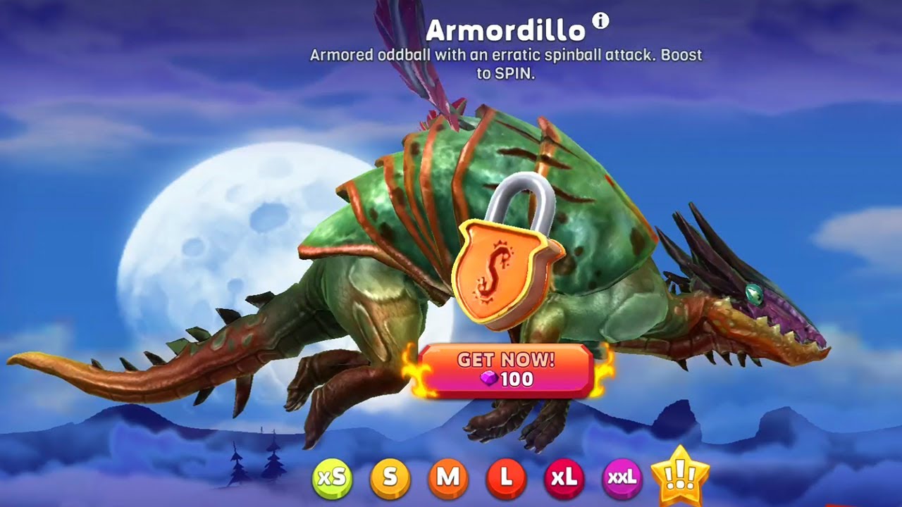 Hungry Dragon - Armadillo Dragon Unlocked Bigger, Stronger & Faster - Christmas Update