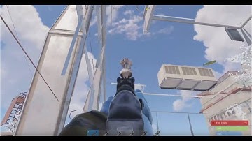 RUST How to see through the building in launch site - BUG #rust