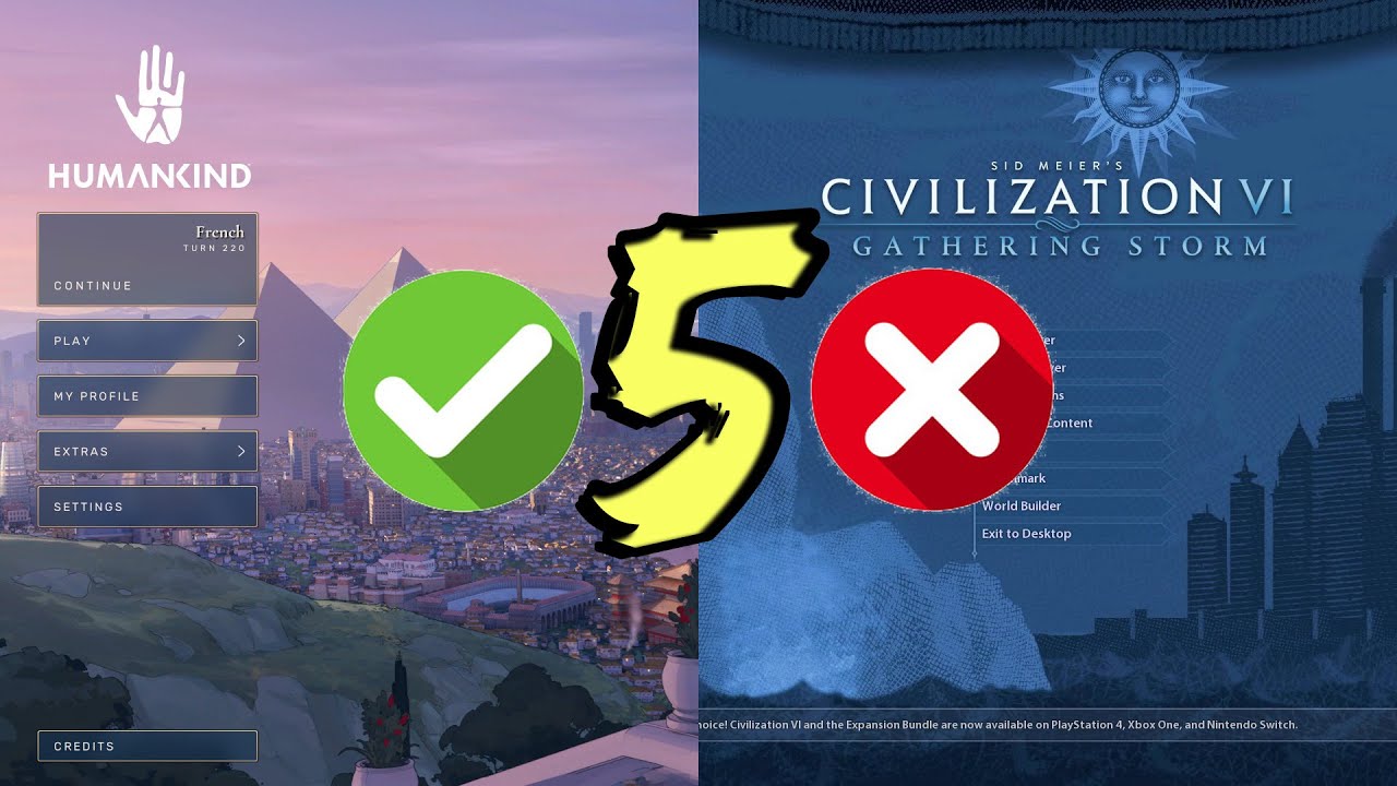 5 Things HUMANKIND does BETTER than Civilization VI