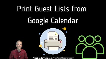 How to Print a Guest List for Google Calendar Events
