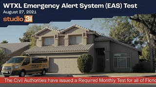 WTXL Emergency Alert System (EAS) Test, 8/27/2021