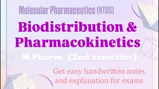 Biodistribution and Pharmacokinetics #molecularpharmaceutics #ntds #mpharm #handwrittennotes 