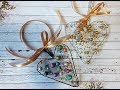 Новогодние игрушки своими руками из проволоки и бусин DIY/ Нandmade сhristmas decorations