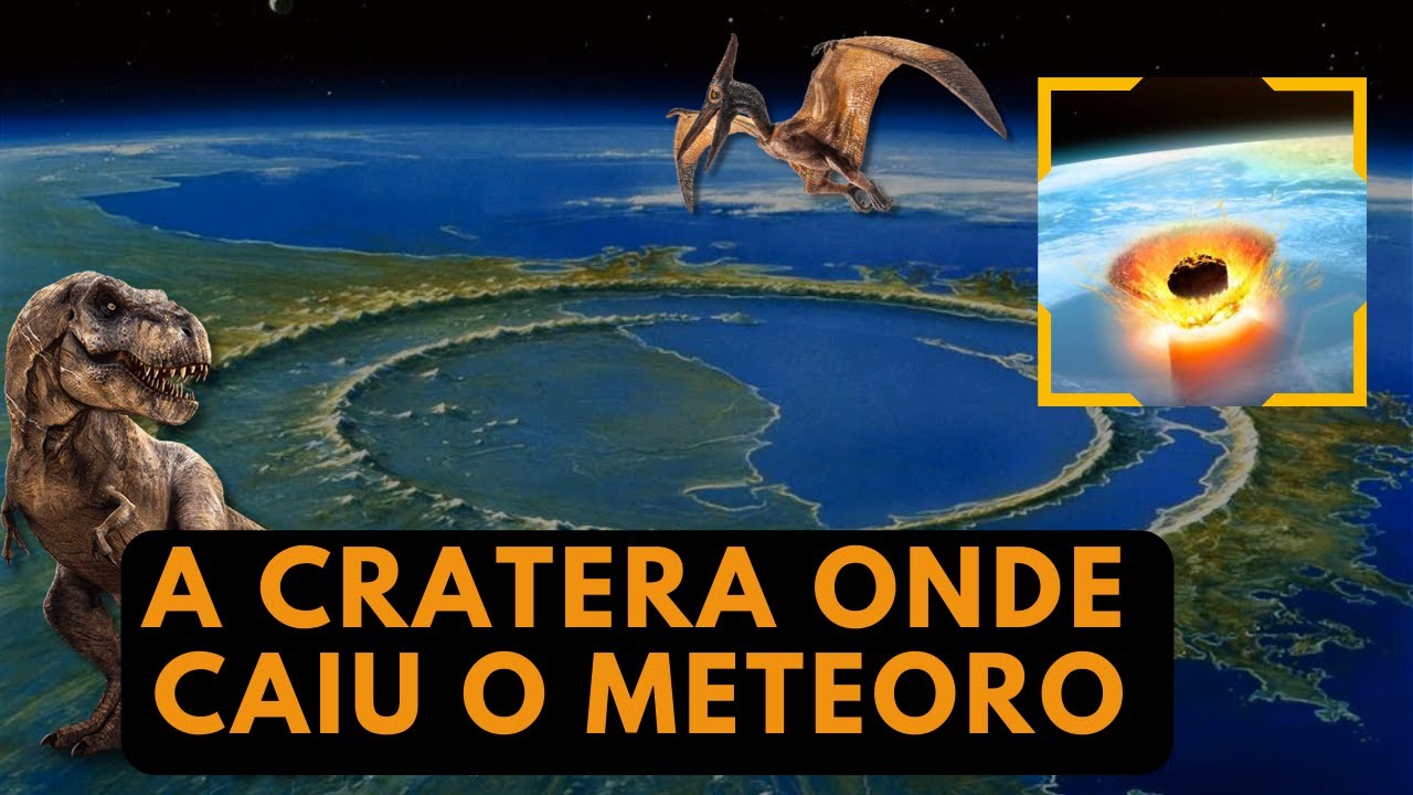 A cratera de CHICXULUB foi onde caiu o meteoro e dizimou os dinossauros ...
