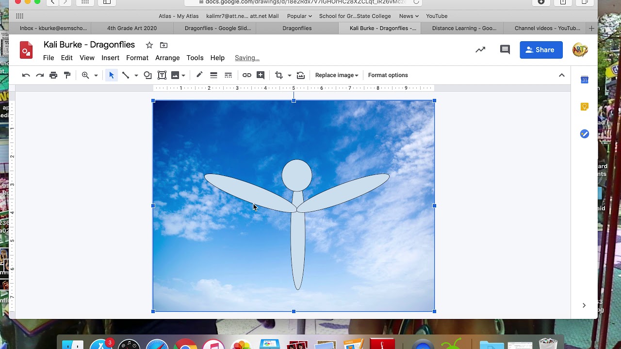 Dragonfly Distance Learning Assignment-Google Drawings