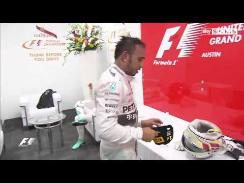 Lewis Hamilton throw a cap to Nico Rosberg but he throw it back...
