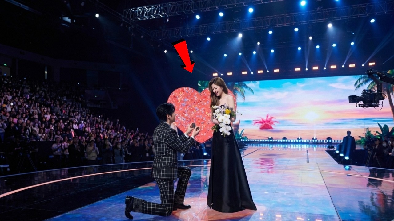 Невероятно! Лю Юнин встала на колени и подарила кольцо в канун китайского Нового года.