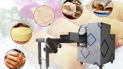 Spring roll wrapper machine process