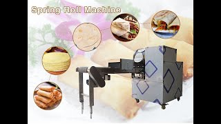 Spring roll wrapper machine process