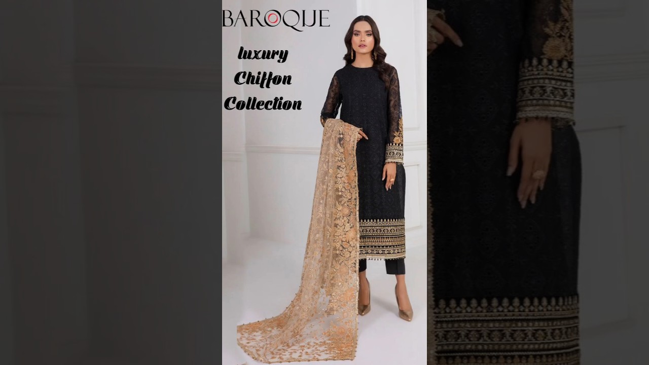 *BAROQUE*Winter Collection 2023Fabric: *PREMIUM CHIFFON* 3Pc 