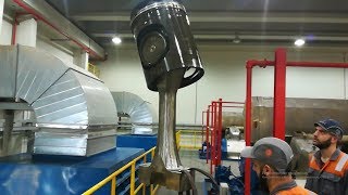 Big Diesel Engine 23000HP  Piston Removal \& Power Plant Tour (ENG SUBS)