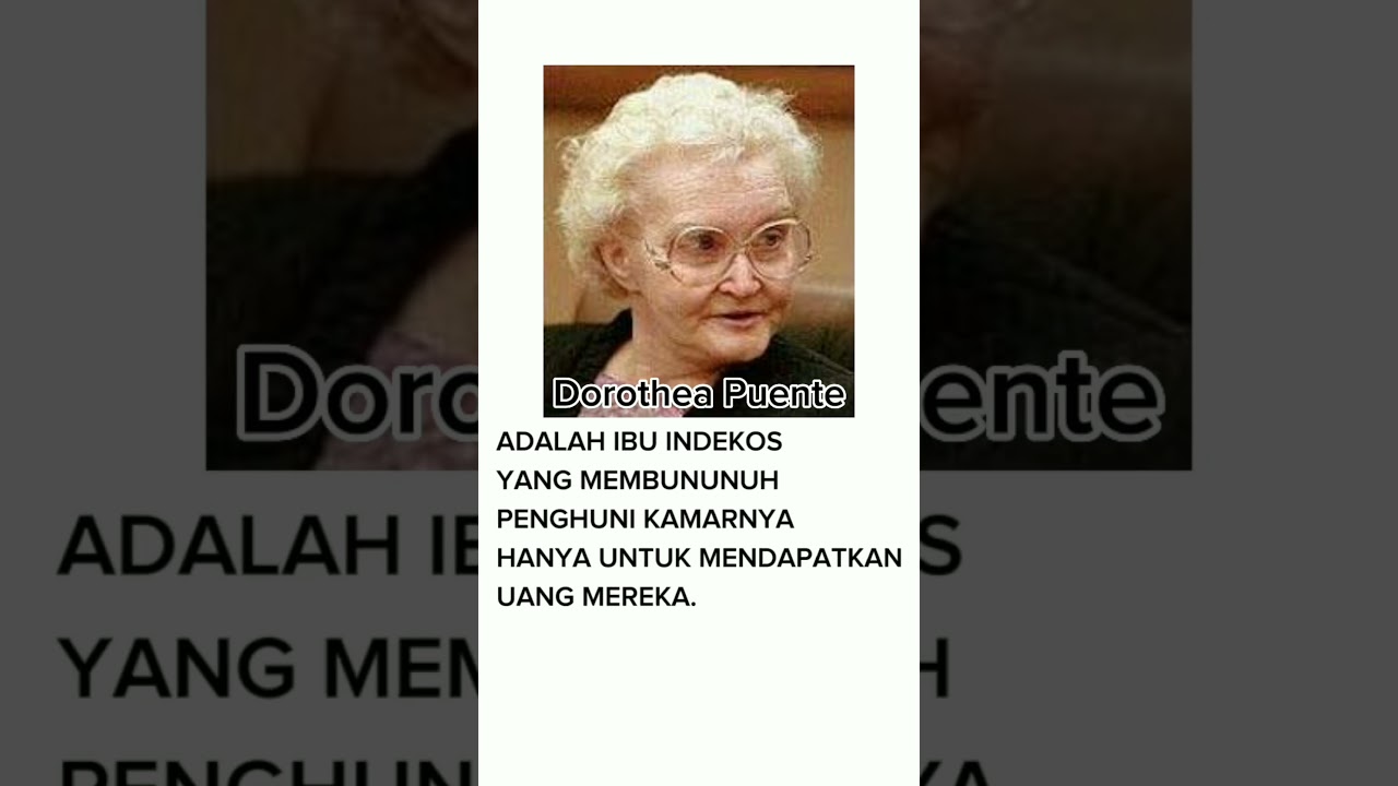 NENEK PEMBUNUH BERANTAI