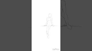 Pose practice Day 12🎨No tracing, just reference + memory training#webtoon #learntodraw#webtooncanvas