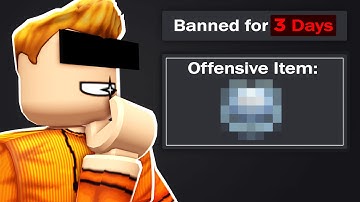 I got their Roblox Item BANNED..