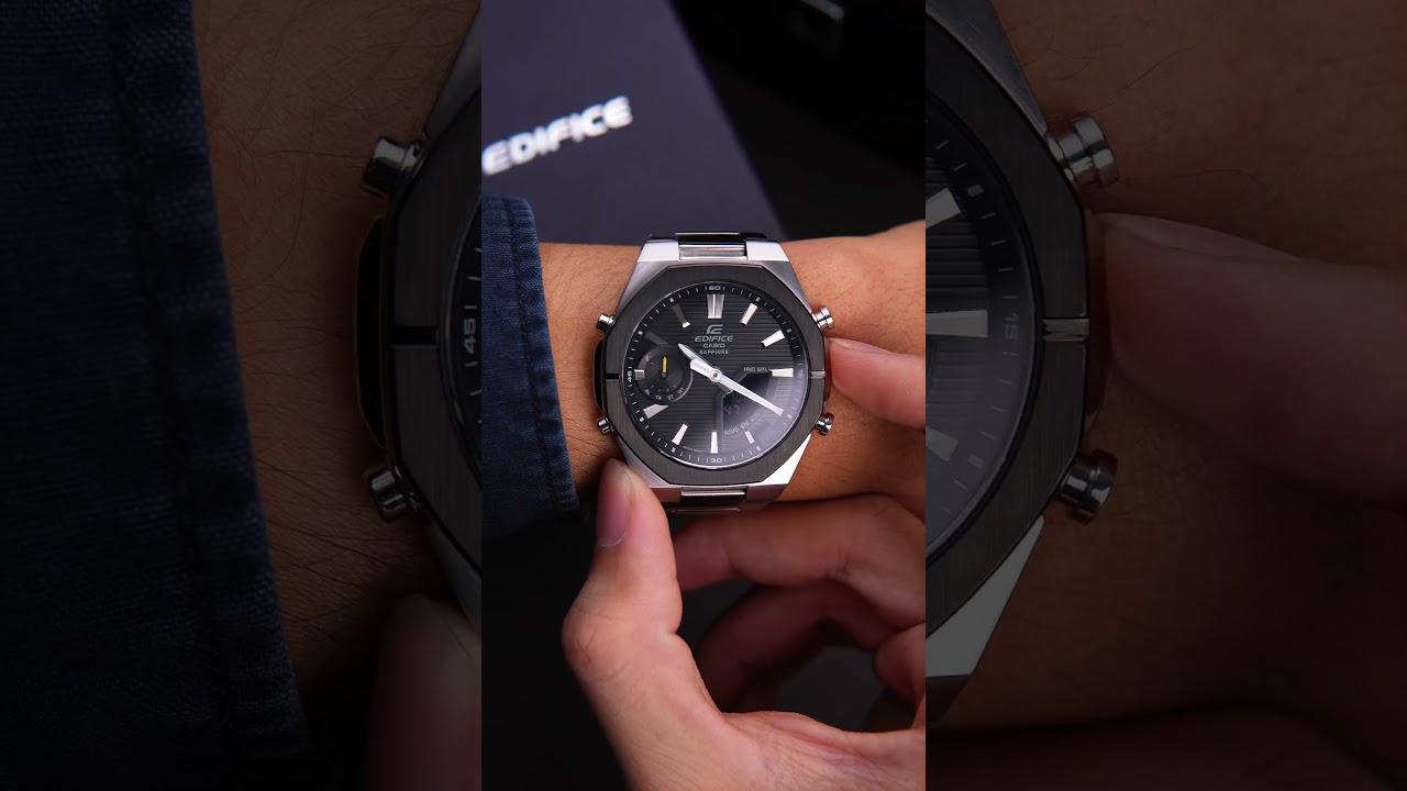 Đồng Hồ Casio ECB-S10DB-1ADF – Chronograph Siêu Mỏng Kết Nối Bluetooth, Chống Nước 10ATM !