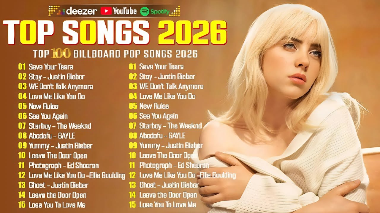 Adele, Taylor Swift, Rihanna, Ariana Grande, Bruno Mars, Maroon 5 - Billboard Top 50 This Week #2