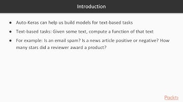 Hands-On Machine Learning with Auto-Keras : Text-Based Tasks | packtpub.com