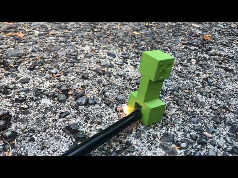 Real Exploding Minecraft Creeper