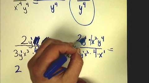 Exponents - Multiplying and Dividing with Zero and Negative Exponents - Part 2