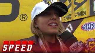 Brittany Force wins Top Fuel final and championship at Pomona | 2017 NHRA DRAG RACING