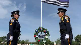 Odessa, Texas Police Memorial 2020 Presentation of the wreaths