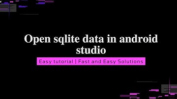 How to open  database records in sqlite database on Android studio | #open sqlite db android studio