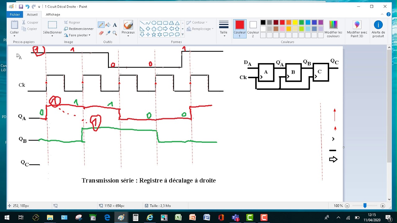 Registre Décalage : Transmission d'info