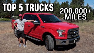 Top 5 Trucks That Can Last Over 200,000 Miles or More on Everyman Driver