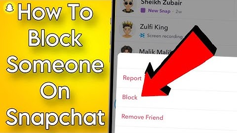 How To Block Someone On Snapchat || Android/iOS