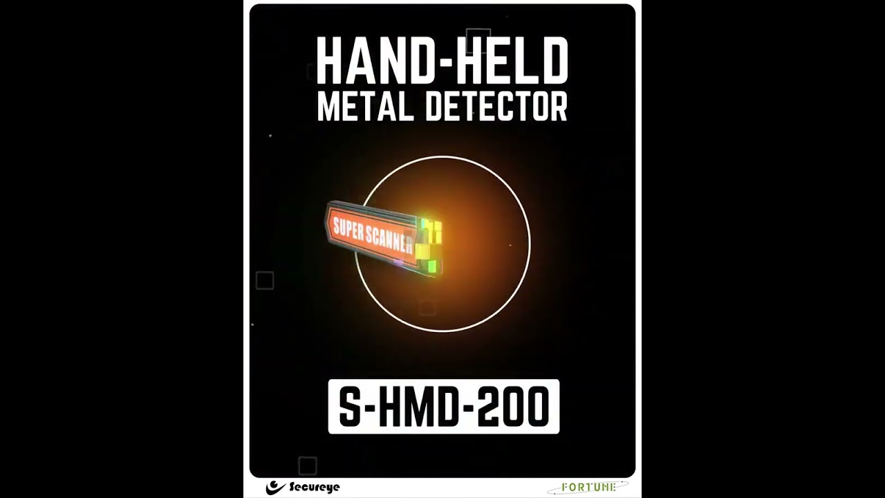 Ensure optimum security with Secureye's highly sensitive metal detector (S-HMD-100)