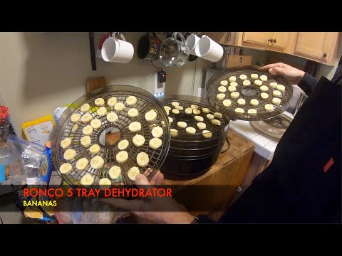 Dehydrated Banana Chips The Easy Way with the RONCO 5 tray dehydrator