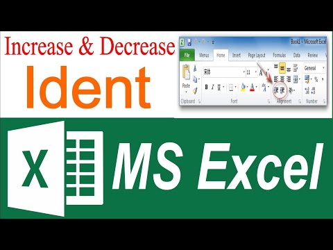 how to indent text in ms excel || how to increase and decrease indent in excel in urdu hindi