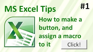 How to make a button, and assign a macro to it in Excel - full tutorial!