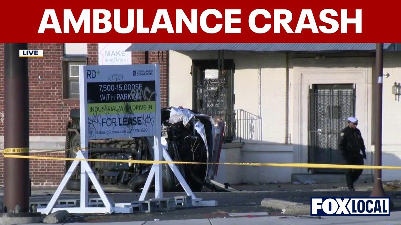 Young child, woman hospitalized in crash involving ambulance - YouTube