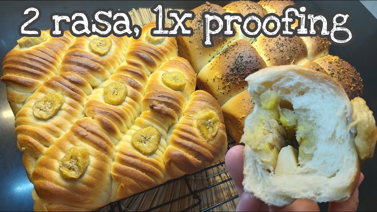Cuma 1x proofing untuk roti sobek 2 rasa!!! Garlic Cheese Bread ...