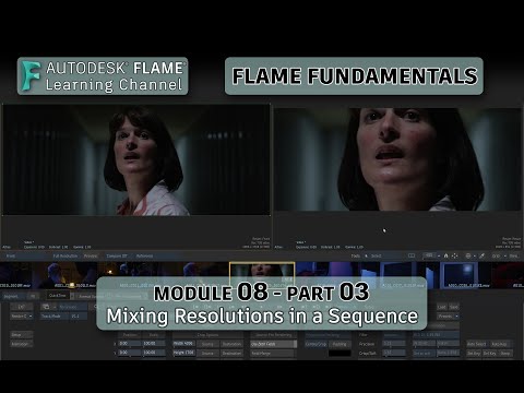 Flame Fundamentals - Module 8 - Part 03 - Mixing Resolutions in a Sequence