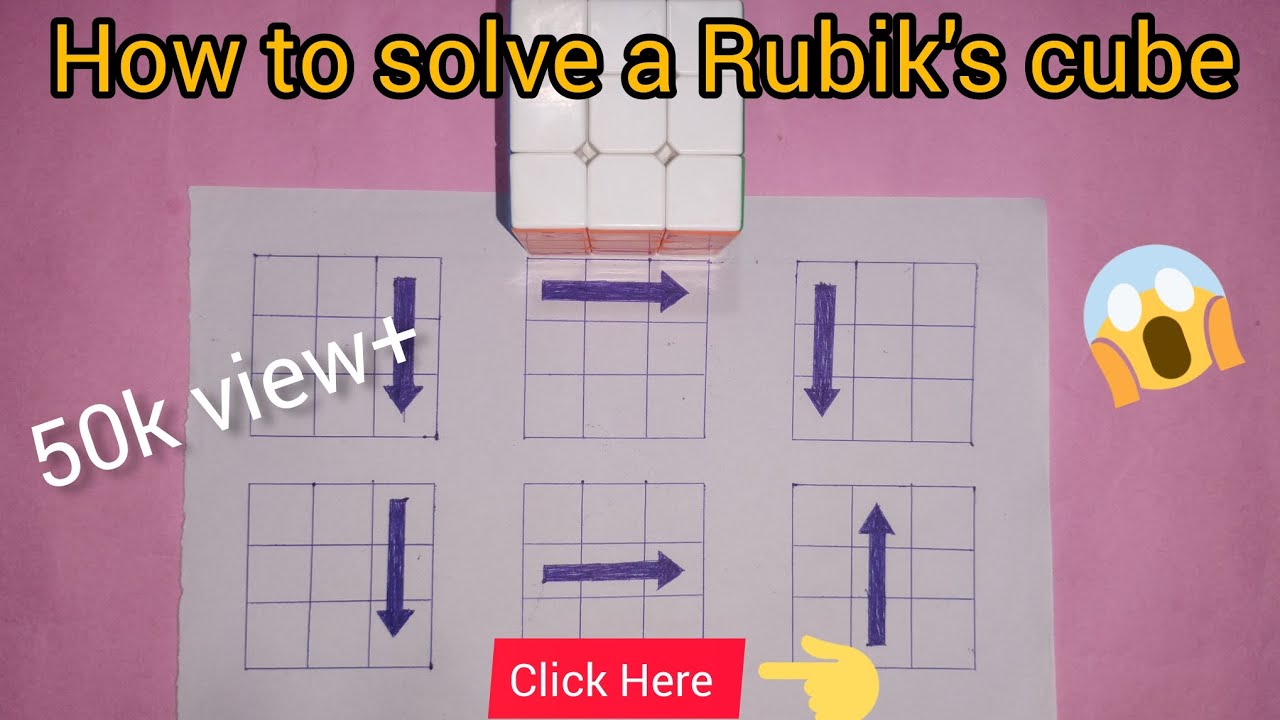 How to solve a 3 by 3 Rubik's cube | Rubik's cube step by step tutorial ...