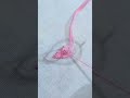 Basic Hand Embroidery Stitch |Fly Stitch For Beginners #shorts #short #embroidery #handembroidery