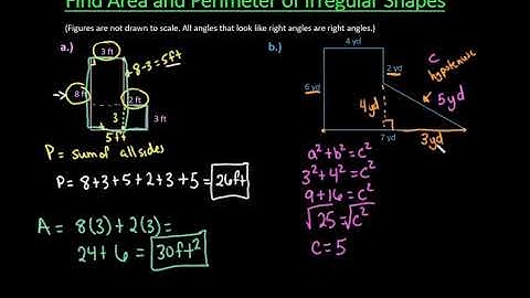Finding area and perimeter of irregular shapes worksheets