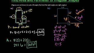 Find Area and Perimeter of Irregular Shapes