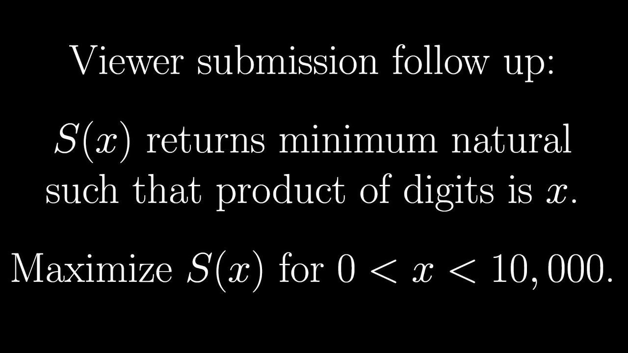 Viewer Submission Follow up Digit Multiplication Function YouTube Viewer submission follow up digit multiplication function youtube