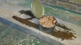 How to open a tin can without a can opener