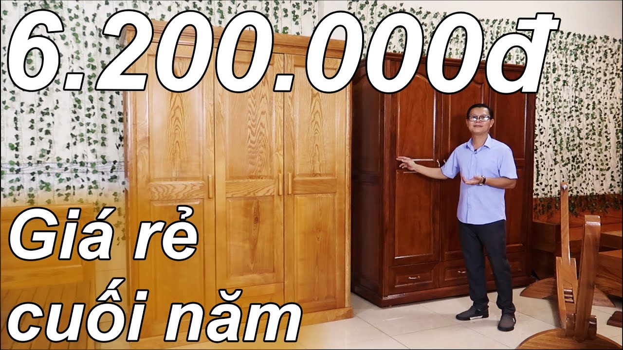 GIƯỜNG NGỦ, TỦ ÁO GỖ SỒI GIÁ RẺ CHẤT LƯỢNG CAO - youtube