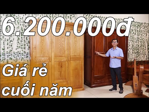 Video GIƯỜNG NGỦ, TỦ ÁO GỖ SỒI GIÁ RẺ CHẤT LƯỢNG CAO - youtube