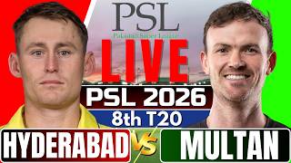 🔴Live: HHK vs MS, PSL 2026 8th T20 | Live Scores & Commentary | Hyderabad vs Multan screenshot 3
