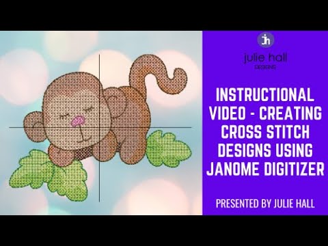 Digitizing Cross Stitch Designs with Janome Digitizer - YouTube