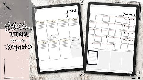 Create a Simple Undated Digital Planner with Me | Keynote Planner Tutorial - No Hyperlinks