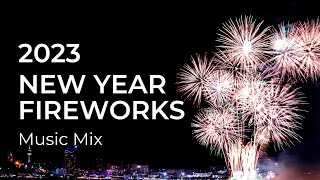 🔴 New Year Party Mix 2023 with Fireworks | NYE Ambience
